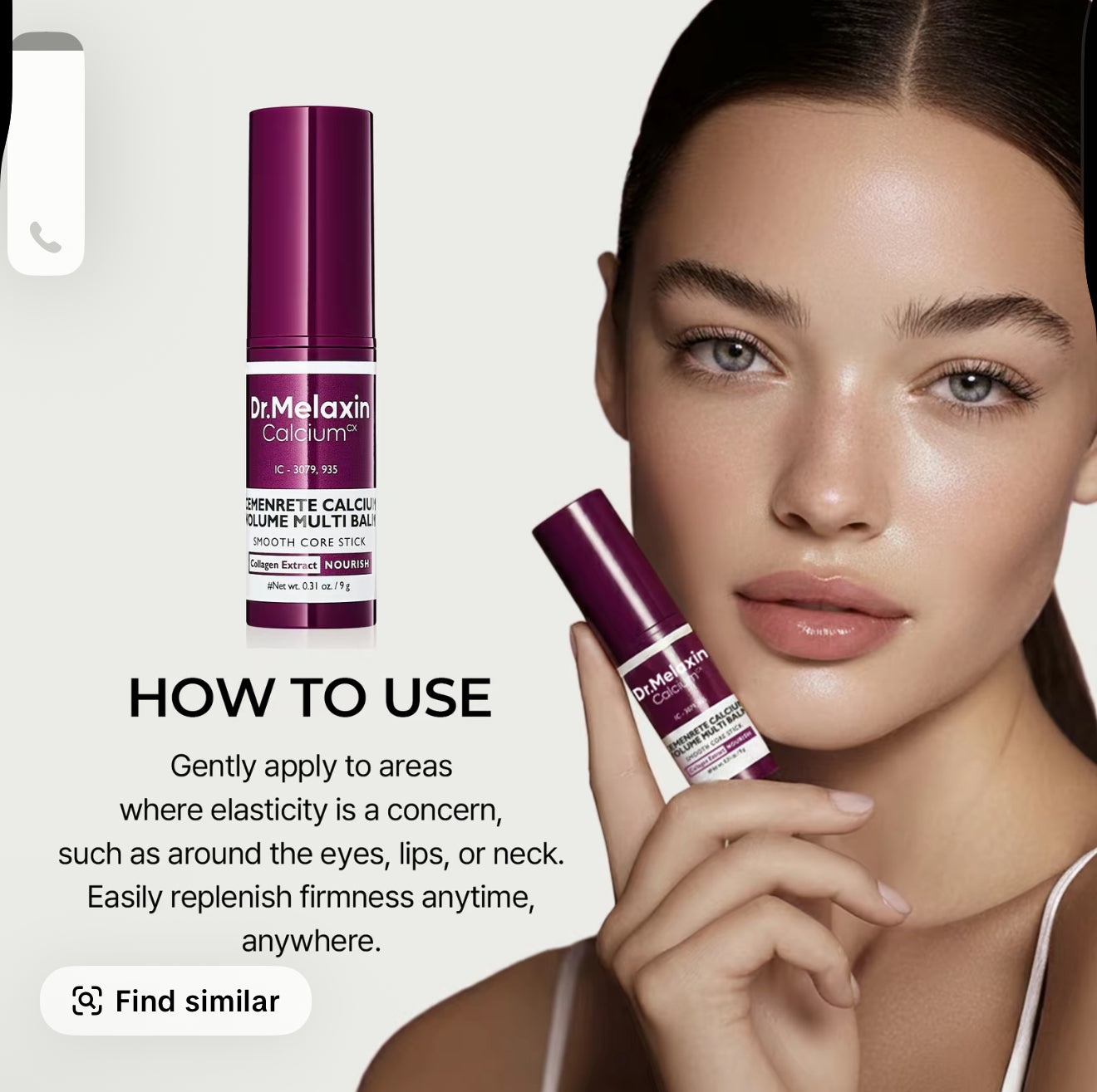 Dr. Melanin cemenrete calcium multi balm eye care routine