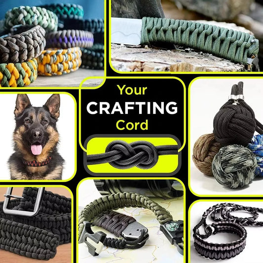 9-Core 650lb Paracord 5/15/31m Dia 4mm Tent cord Tactical Survival Parachute Rope For DIY Making Lanyard Bracelet Dog Collar