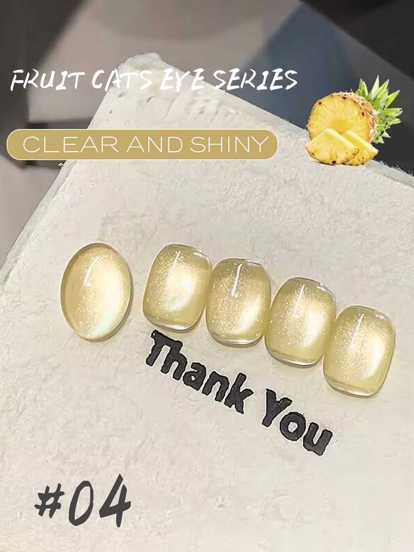 1/6PCS SS25 Cat Eye Gel Polish w/Glass Beads & Crystal, 5 Colors Salon DIY Nail Supplies Kit for Pro Nails Manicure